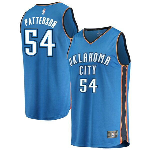 Maillot Oklahoma City Thunder Homme Patrick Patterson 54 Icon Edition Bleu